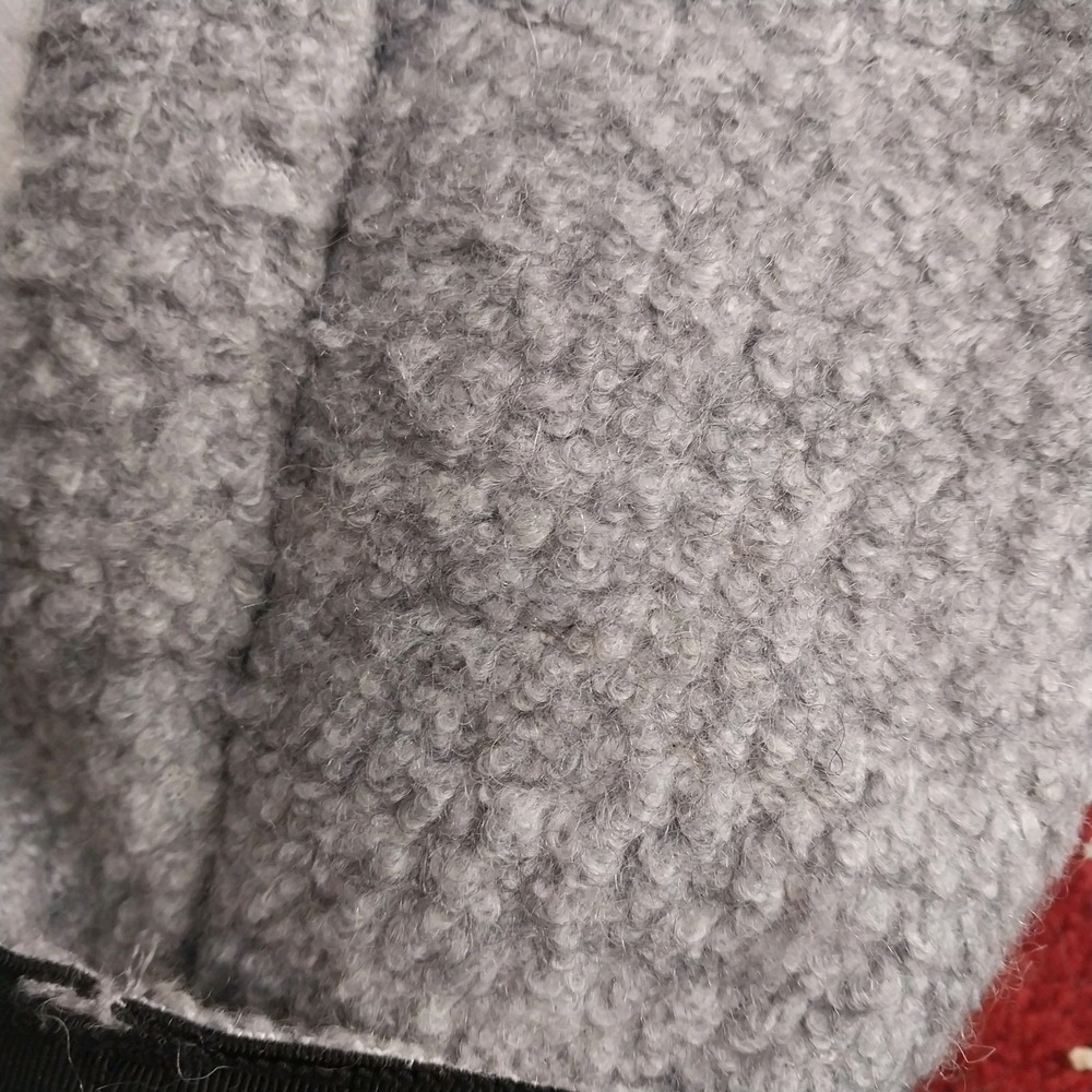 Vince Camuto Gray‎ Boucle Wool Blend Hooded Long Coat Jacket Womens Size M - Picture 8 of 10